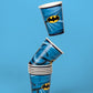 8 Gobelets en carton FSC® Batman 210 ml