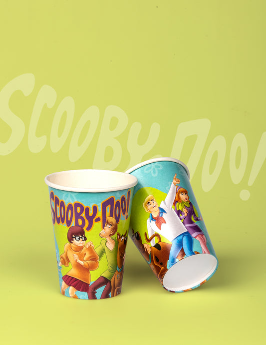 8 Gobelets en carton FSC® Scooby Doo 210 ml