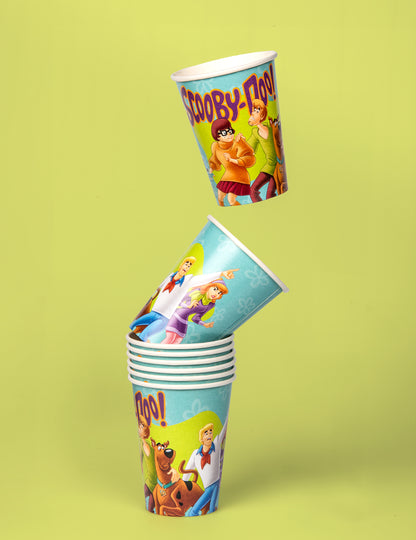 8 Gobelets en carton FSC® Scooby Doo 210 ml