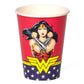 8 Gobelets en carton FSC® Wonder Woman 210 ml