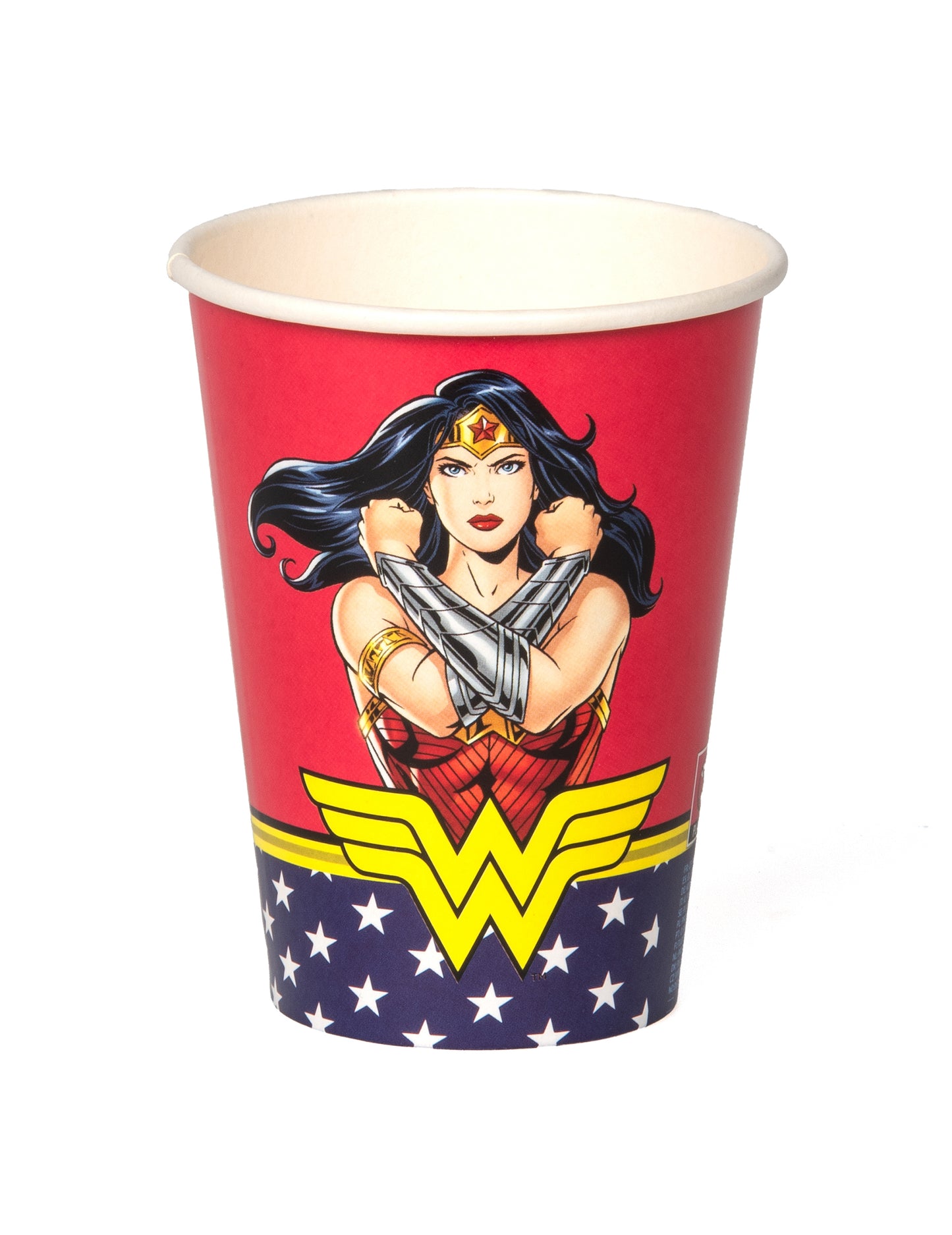 8 Gobelets en carton FSC® Wonder Woman 210 ml