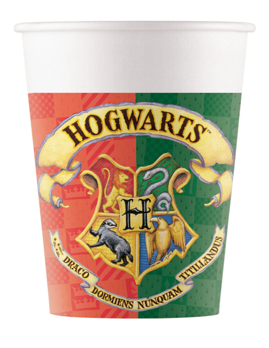 8 Gobelets en carton Harry Potter 200 ml