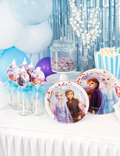 8 Petites assiettes en carton La Reine des Neiges 2 20 cm