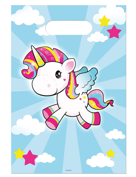 8 Sachets de fête Licorne