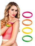 4 bracelets multicolore années 80