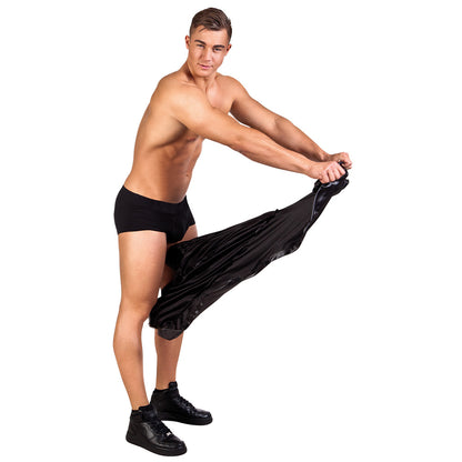 Pantalon Brillant Noir Homme - Déguisement Sexy XXL