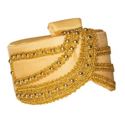 Turban Oriental Doré Strass - Accessoire Déguisement Aladdin
