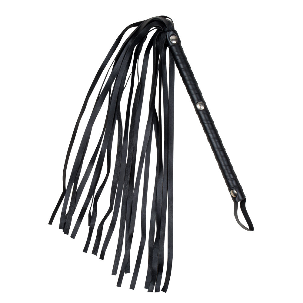 Fouet Noir à Lanières pour Déguisement - Accessoire Fête