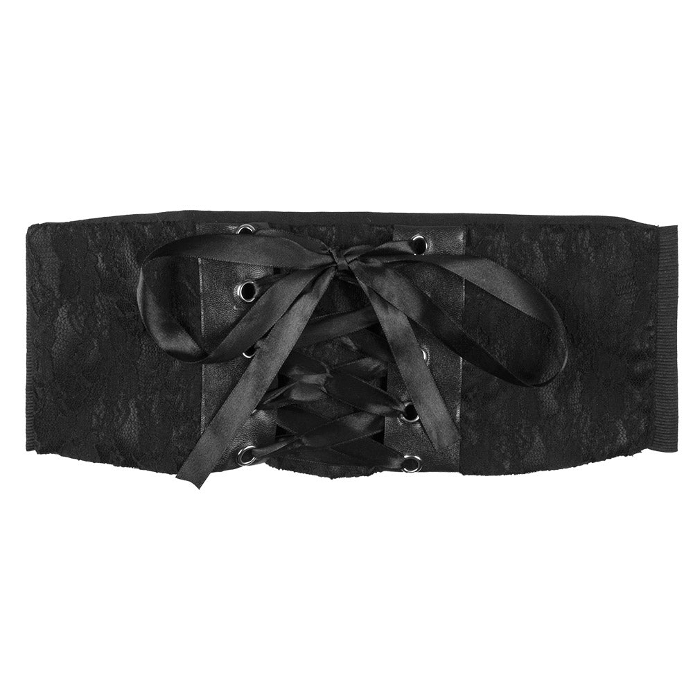 Ceinture Corset Noire Lacée Pirate - Accessoire Déguisement