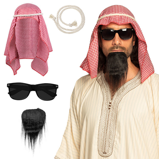 Déguisement Cheikh Arabe 4 pièces - Costume Carnaval Adulte