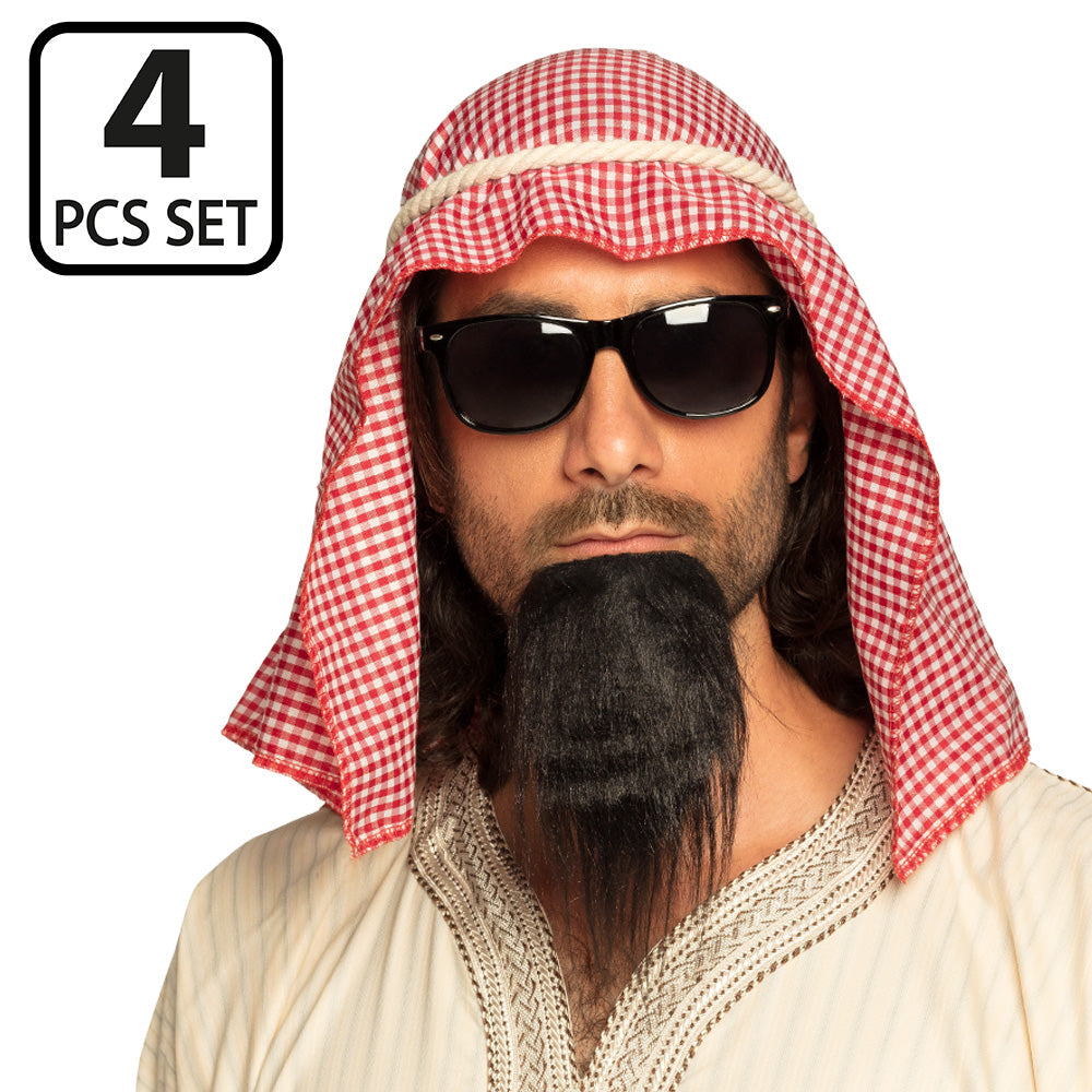 Déguisement Cheikh Arabe 4 pièces - Costume Carnaval Adulte