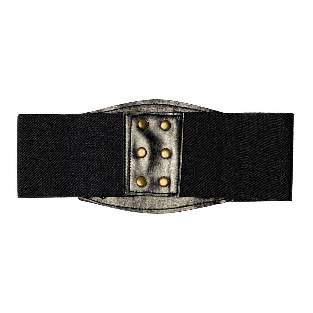 Ceinture Large Noire à Lacets Médiéval - Accessoire de Déguisement