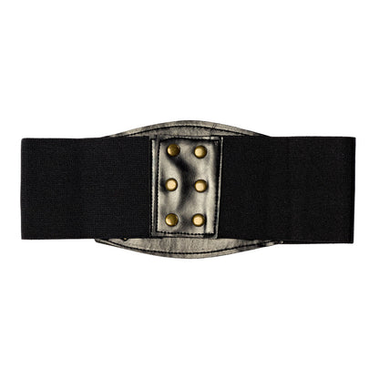 Ceinture Large Noire à Lacets Médiéval - Accessoire de Déguisement