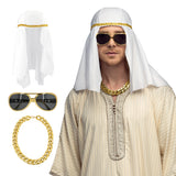 Déguisement Cheikh Arabe Luxe - Set 3 pièces avec Lunettes