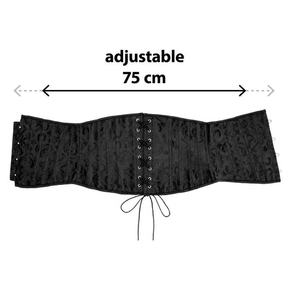 Corset Noir Dentelle Avec Laçage - Accessoire Cabaret Rétro