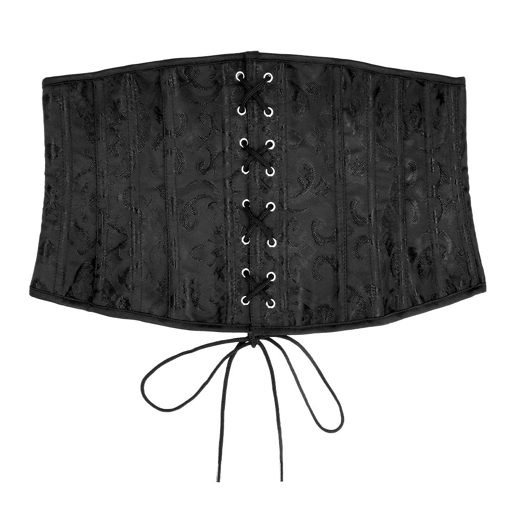 Corset Noir Dentelle Avec Laçage - Accessoire Cabaret Rétro