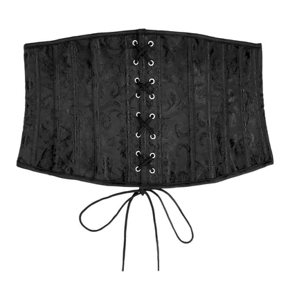Corset Noir Dentelle Avec Laçage - Accessoire Cabaret Rétro
