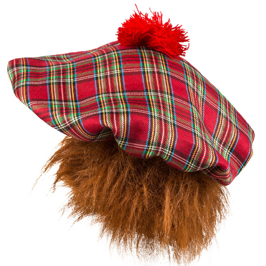 Déguisement Écossais Complet avec Bonnet à Pompon Rouge
