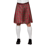 Kilt Écossais Tartan Rouge Homme - Déguisement Highland