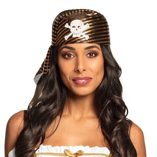 Bandana Pirate Crâne et Os - Déguisement Adulte