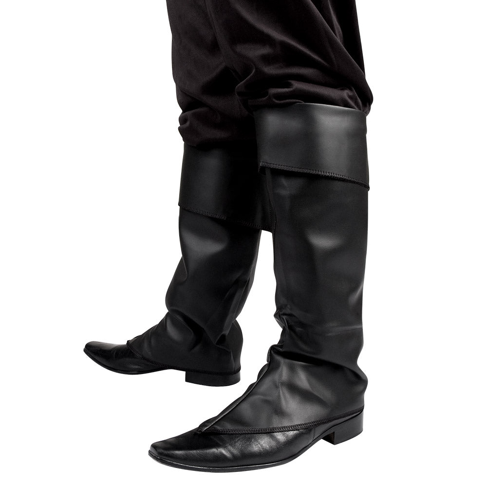 Protège-Bottes Pirate Noir - Accessoire Déguisement Adulte