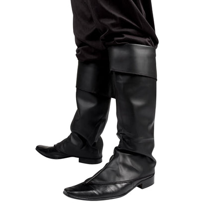 Protège-Bottes Pirate Noir - Accessoire Déguisement Adulte