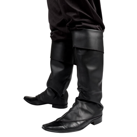 Protège-Bottes Pirate Noir - Accessoire Déguisement Adulte
