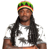 Bonnet Rasta Jamaïque Reggae - Coloré Vert Jaune Rouge