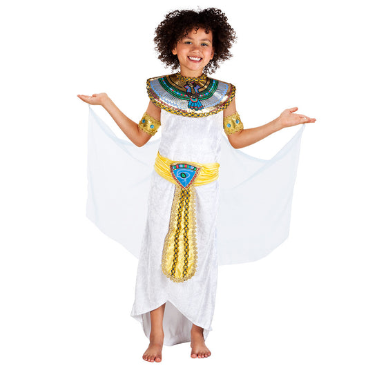 Déguisement Égyptien Enfant - Pharaon Blanc et Or
