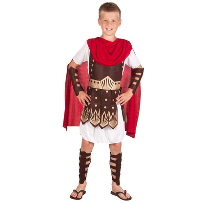 Déguisement Guerrier Romain Enfant - Cape Rouge & Armure