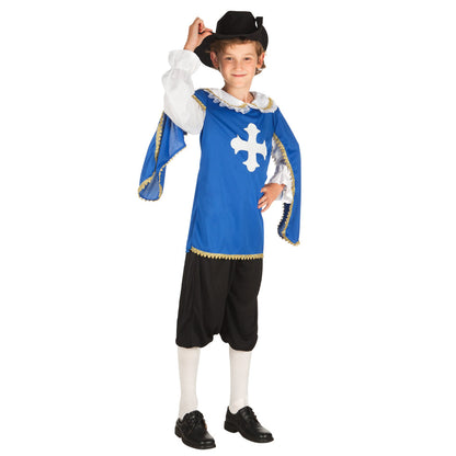 Déguisement Prince Bleu Médiéval Enfant - Cape et Chapeau