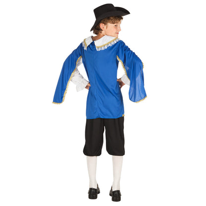 Déguisement Prince Bleu Médiéval Enfant - Cape et Chapeau