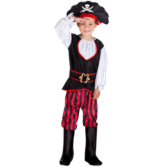 Déguisement Pirate Enfant 4-6 ans - Costume Complet avec Chapeau