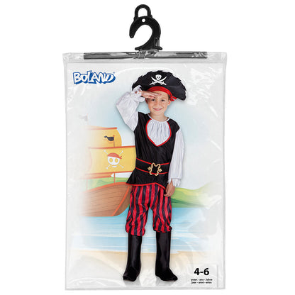 Déguisement Pirate Enfant 4-6 ans - Costume Complet avec Chapeau