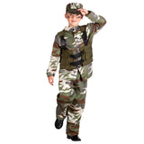 Déguisement Militaire Enfant - Costume Commando Camouflage