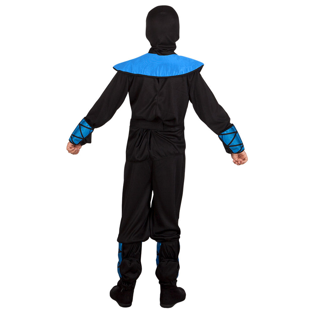 Déguisement Ninja Enfant Bleu et Noir avec Accessoires