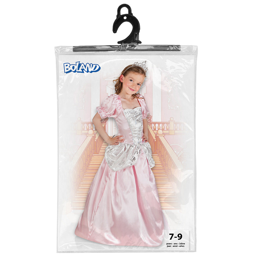 Déguisement Princesse Rose Luxe pour Enfant 7-9 ans