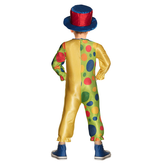 Déguisement Clown Enfant - Costume Arc-en-ciel avec Chapeau