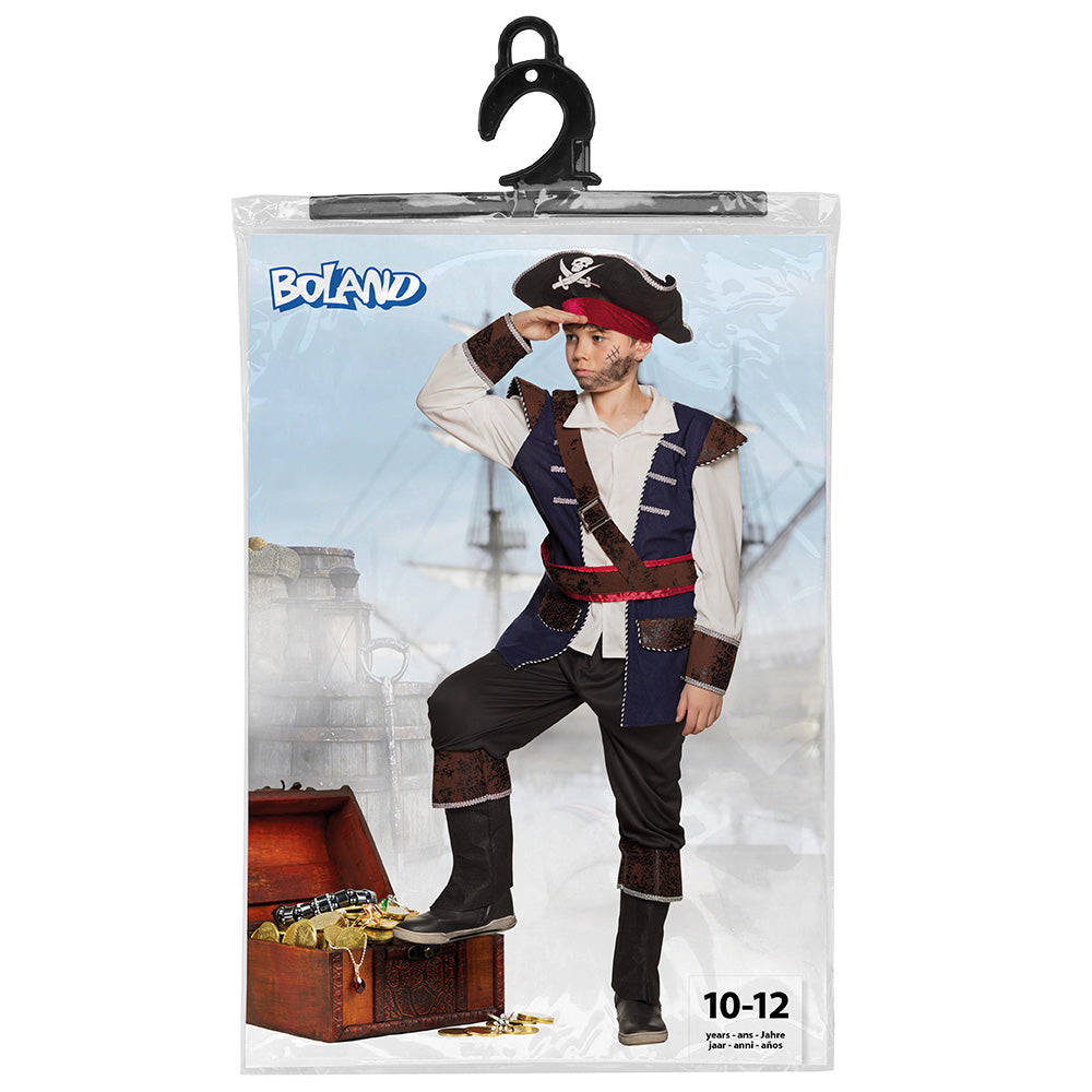 Déguisement Pirate Enfant avec Accessoires - 10-12 ans