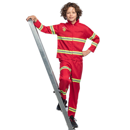 Déguisement Pompier Enfant - Costume Complet avec Accessoires