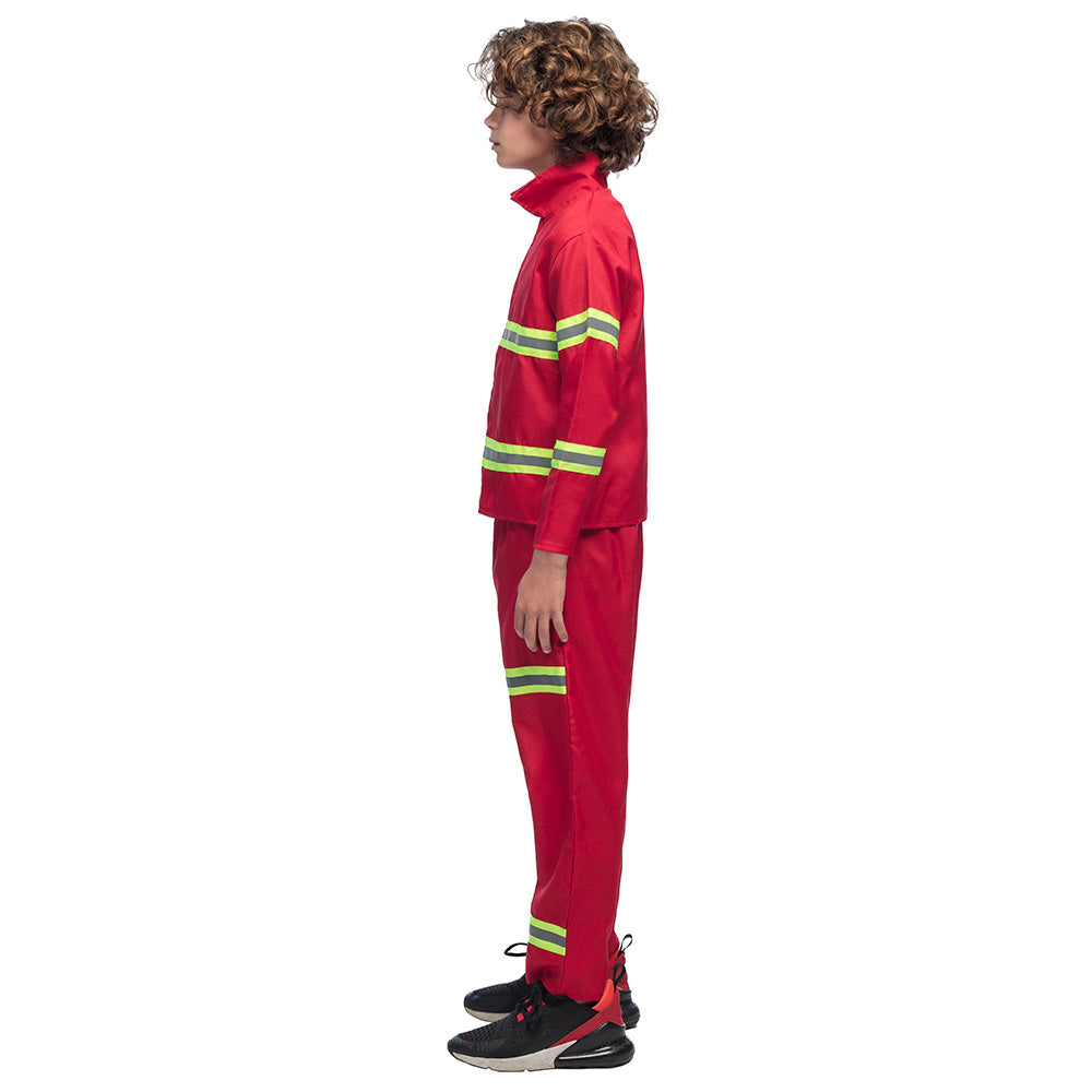 Déguisement Pompier Enfant - Costume Complet avec Accessoires