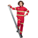 Déguisement Pompier Enfant - Costume Complet avec Bandes Réfléchissantes