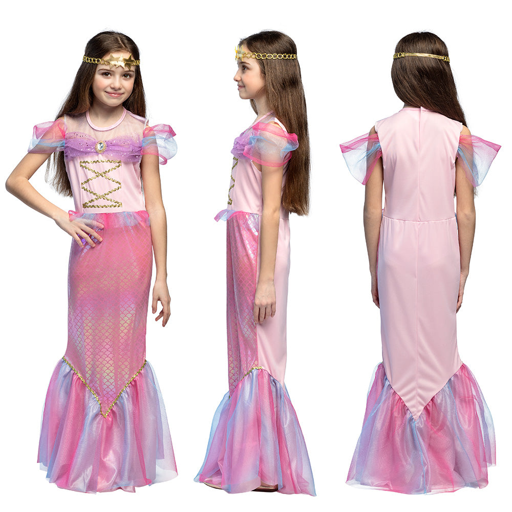 Déguisement Sirène Rose et Violet - Enfant Fée des Mers