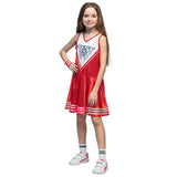 Déguisement Cheerleader Enfant - Robe Rouge et Pompons
