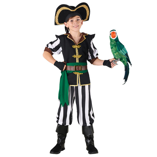 Déguisement Pirate Enfant Luxe avec Perroquet