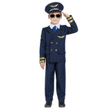 Déguisement Pilote Aviateur Enfant Luxe Bleu Marine