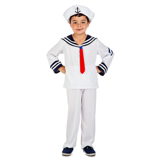 Déguisement Marin Enfant - Costume Sailor Blanc et Bleu