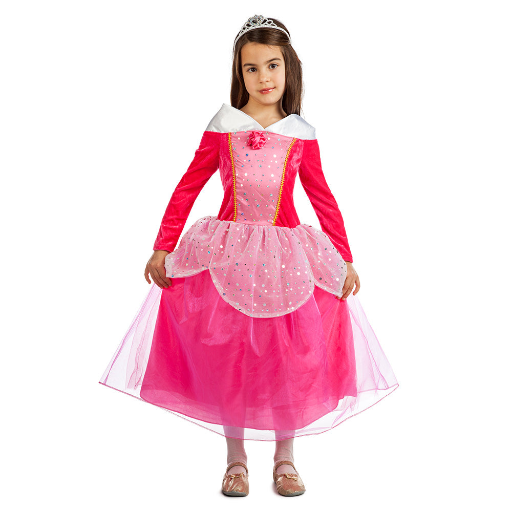 Déguisement Princesse Aurora Rose Enfant - Robe de Gala