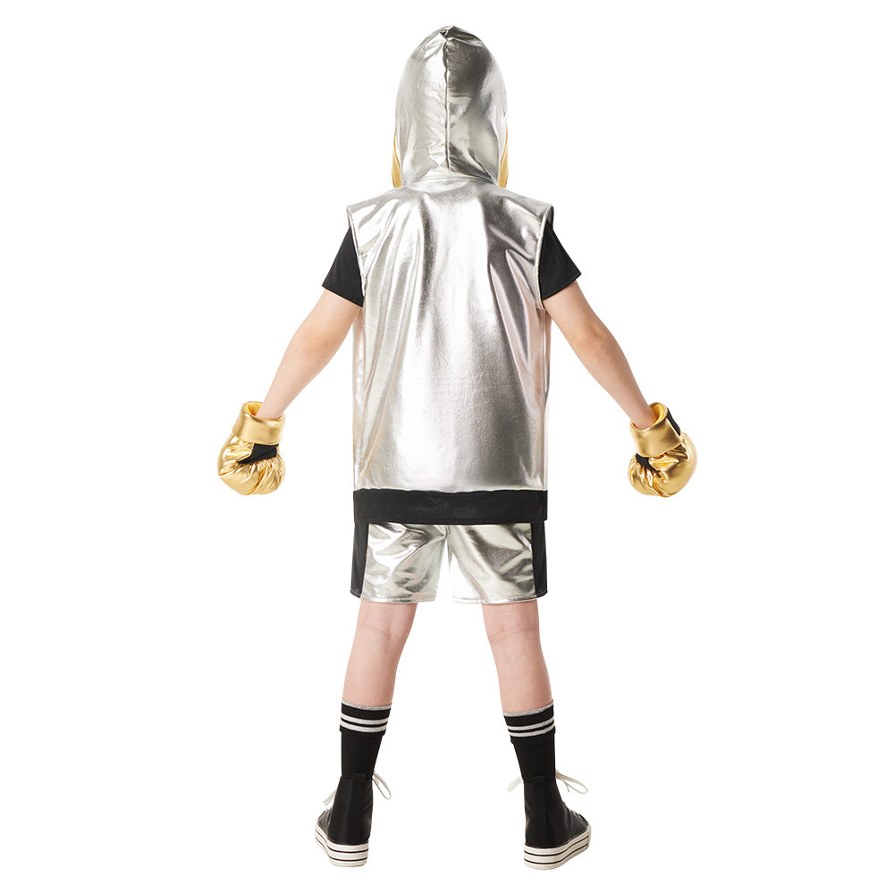 Déguisement Boxeur Enfant - Costume Champion Metallic