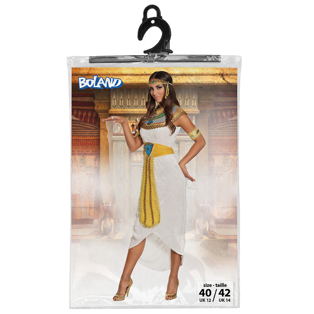 Déguisement Cléopâtre Égypte - Robe Blanche & Accessoires Or